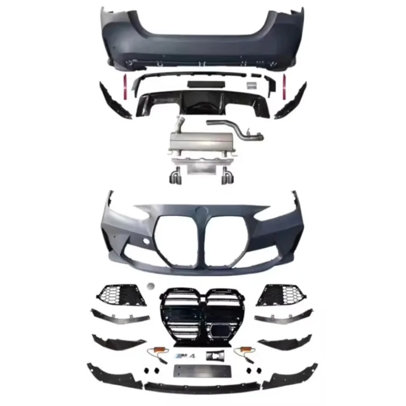 High Strength PP Modification Kit for  G22 G26, M4 Narrow Design With Bumpers, Grille and Exhaust for Car Restyling