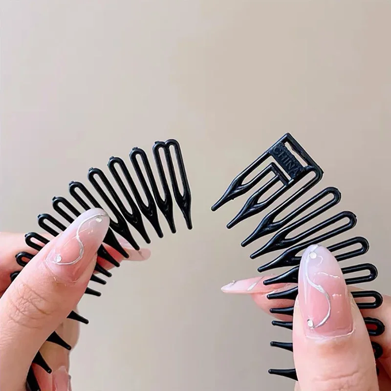 Cartoon Star Hair Combs Children Girls Non-slip Bangs Broken Hair Insert Comb Candy Color Sweet Wave Hair Hoop Hairpins Tools