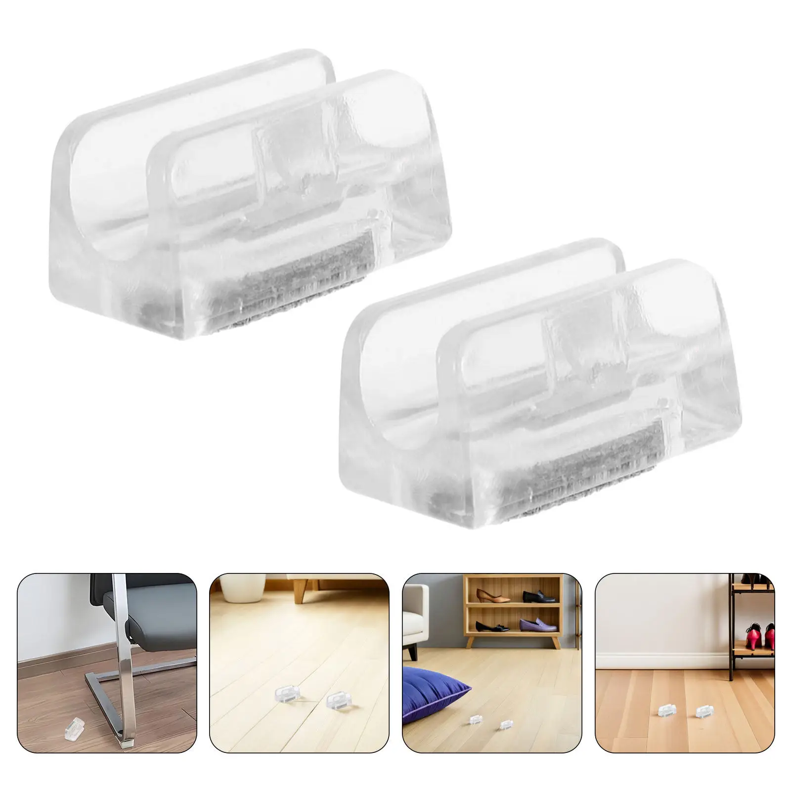 8Pcs U-Shaped Chair Feet Protectors Felt Floor Protectors for 12Mm Tubes Noise Reduction Scratch Prevention Chair Feet Caps