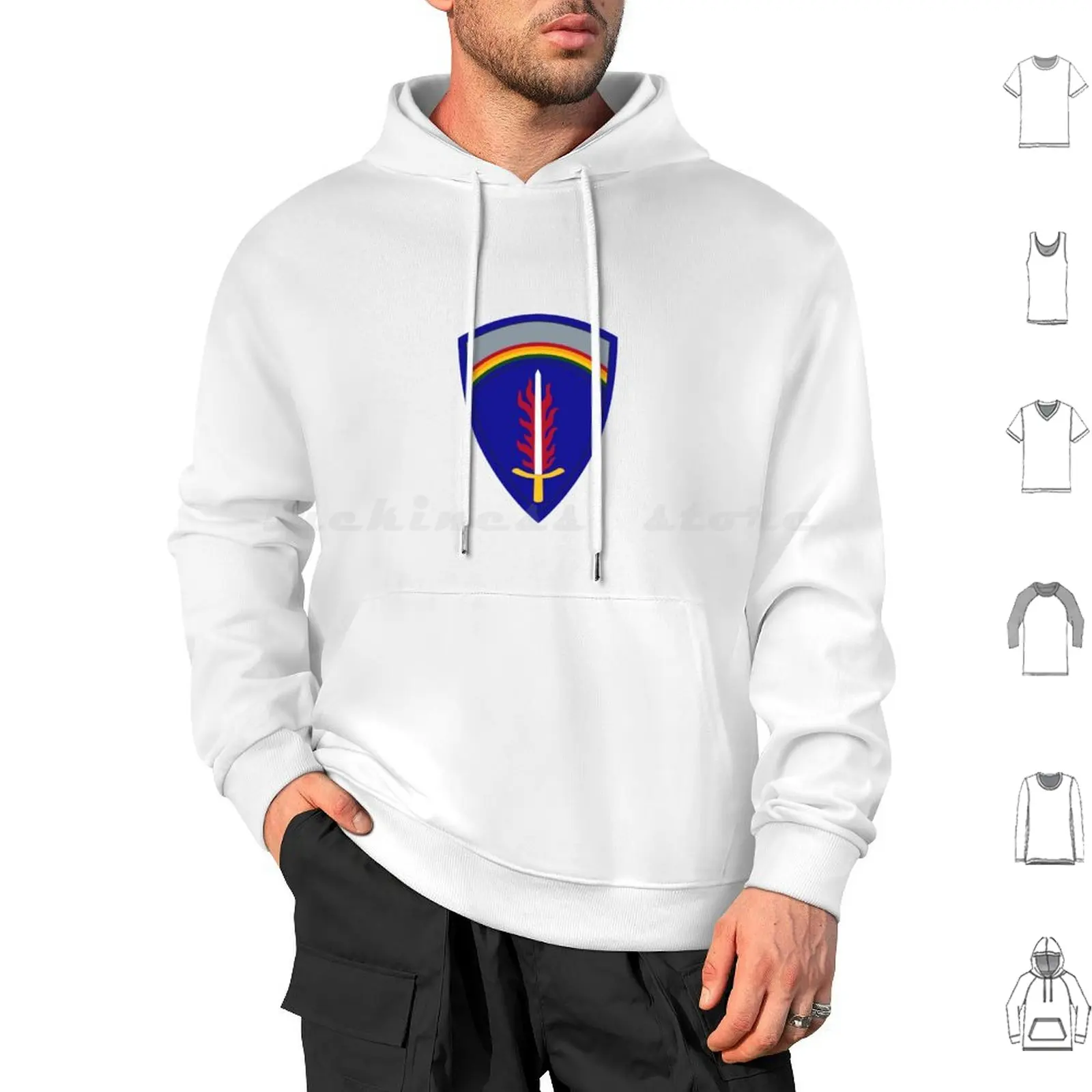 United States Army Shaef Headquarters Allied Expeditionary Force Hoodie cotton Long Sleeve United States Army Shaef