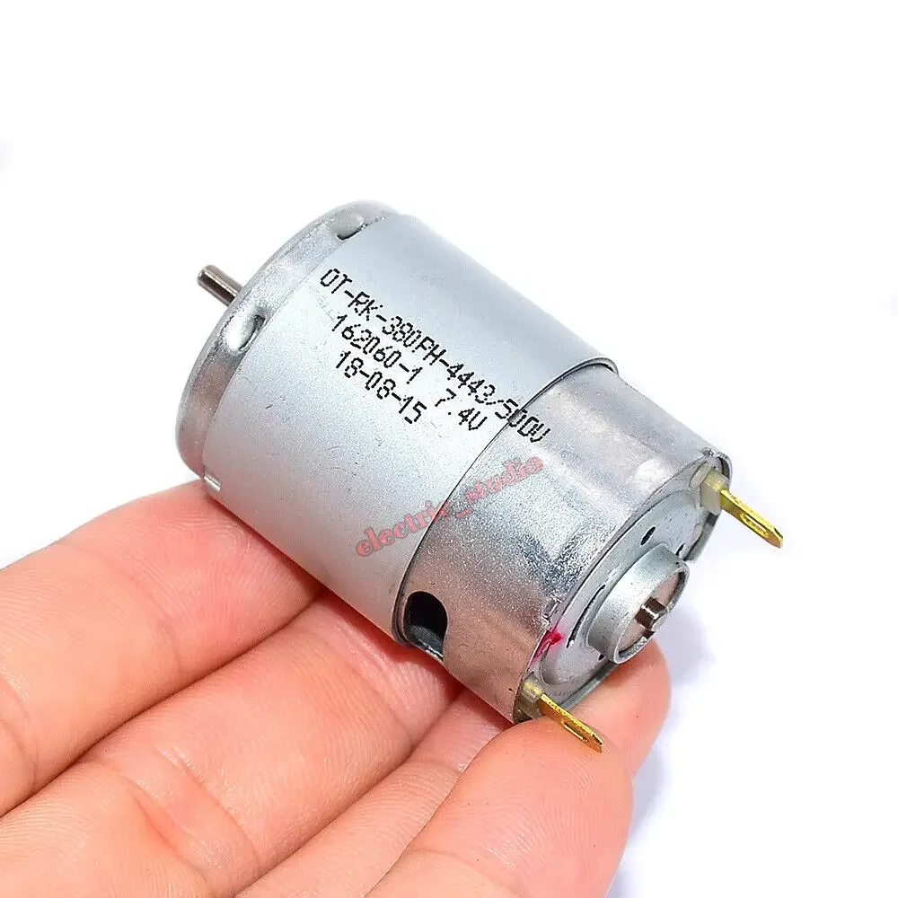 Micro RK-380PH-4443 Motor DC 7.4V 14000RPM High Speed Large Power for RC Toy Car Boat Model Vacuum Cleaner Hair Dryer