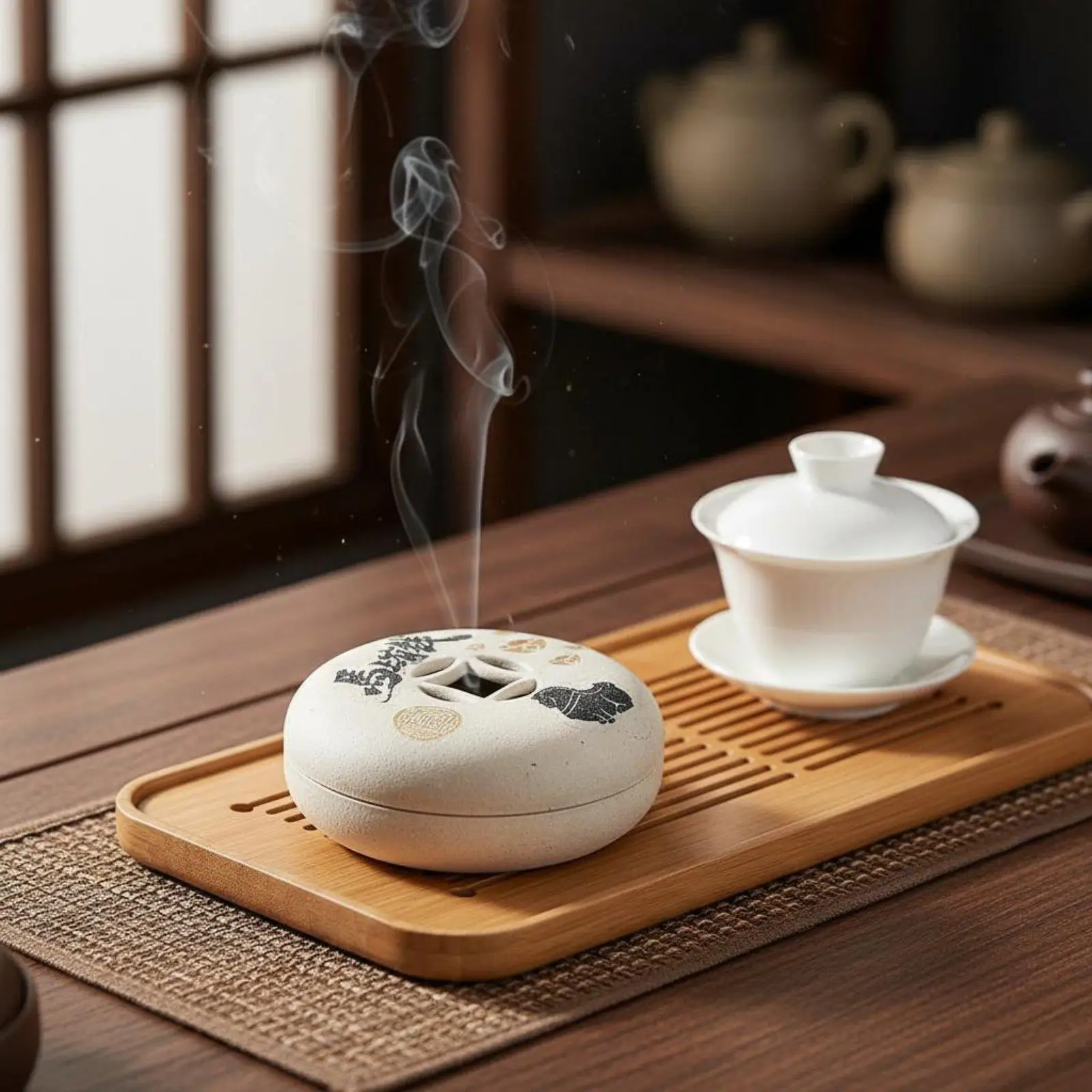Creative Incense Holder for Sticks and Cones Yixing Clay Tea Pet Ornament Scent Burner Tray Tabletop Decor