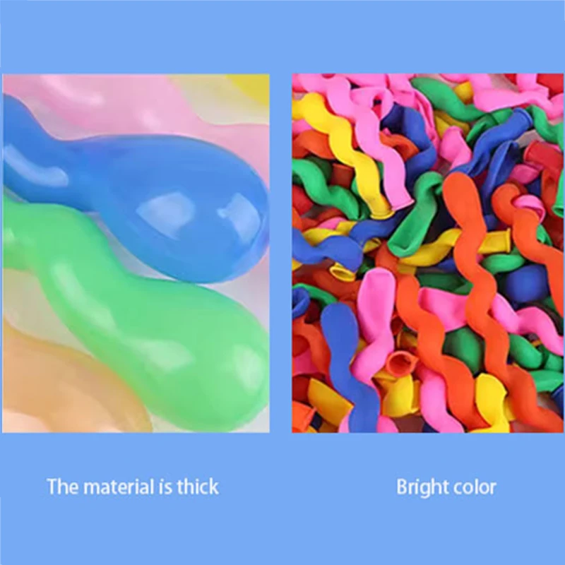 50 ~ 200 قطعة بالونات حلزونية تويست دوامة اللاتكس بالون لعبة قابلة للنفخ زفاف فريد عيد ميلاد سعيد عطلة DIY زينة TMZ