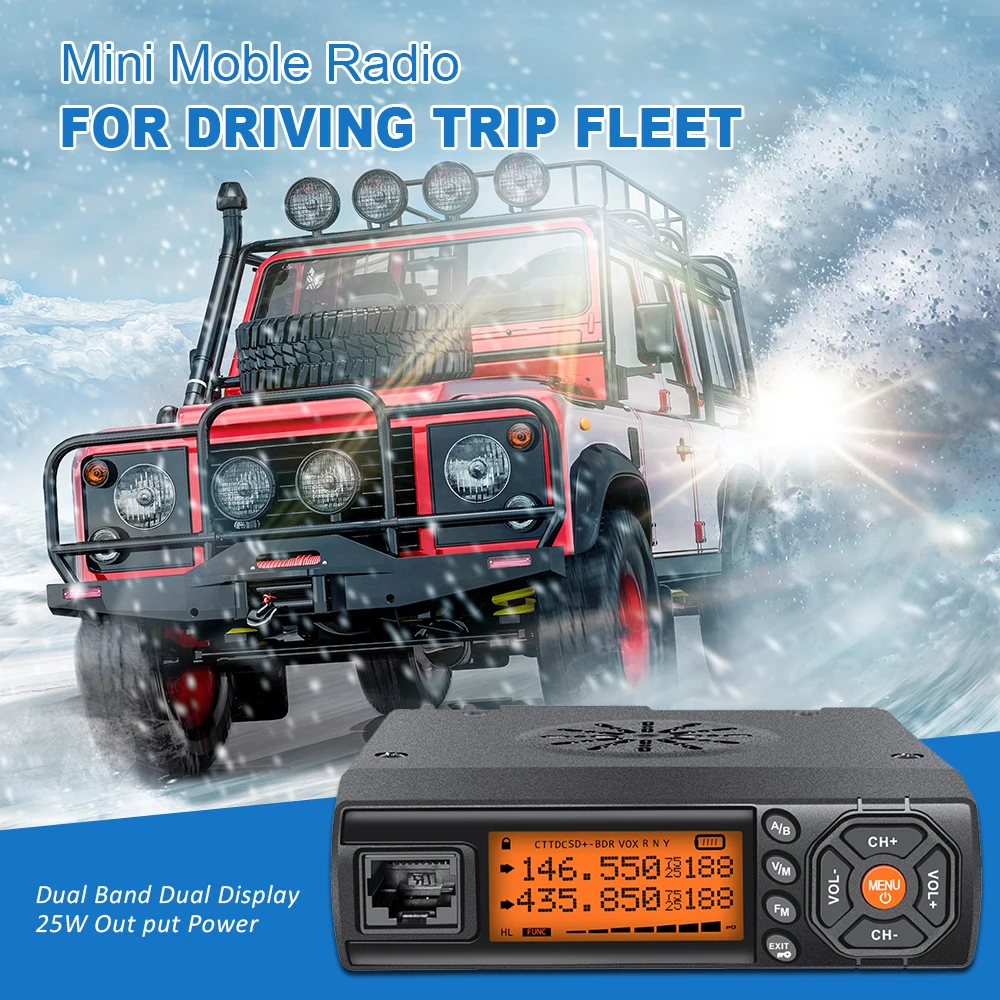 ZASTONE Z218 VHF UHF Mini radio 25W Walkie Talkie coche radio bidireccional comunicador transceptor HF