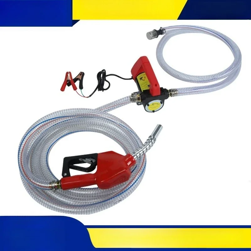 

2025Электрический масляный насос, 12 В, труба из стальной проволоки, самовсасывающий масляный пистолет, набор, полностью медное проволочное кольцо, крыльчатка из легированной стали, толстостенная труба J