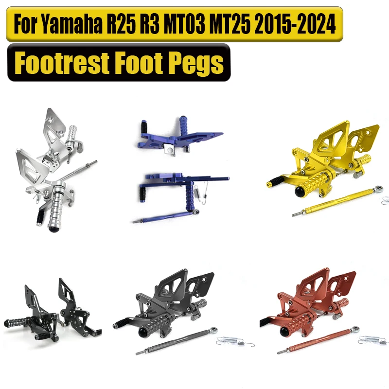 

For Yamaha R25/R3/MT-03/MT-25 2014-2020 CNC Motorcycle Front and Rear Lift Pedals Motorcycle Accessories
