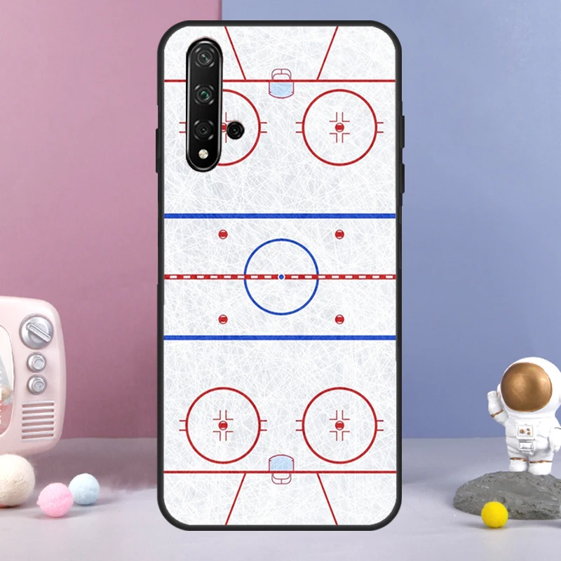 Ice Hockey Rink Sport Cover For Huawei Nova Y61 Y91 Y60 Y70 Y90 9 10 SE 11 Pro 5T 11i 8i 3i P20 P40 P30 Lite Case