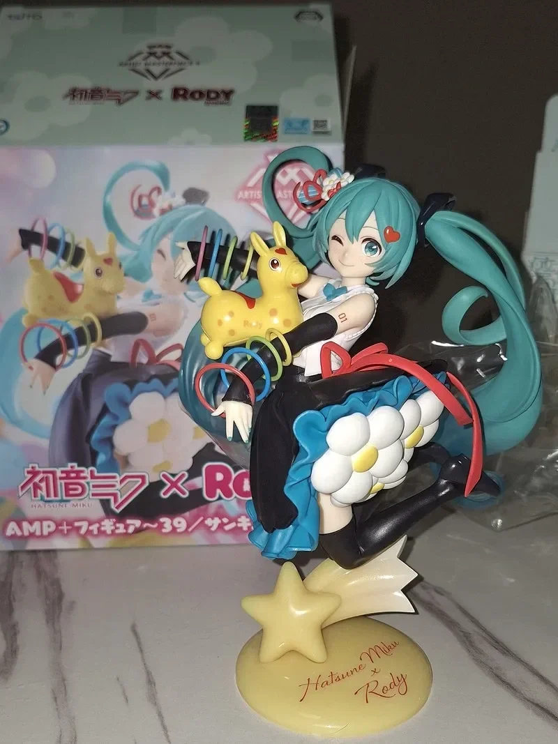 

In Stock 21cm Miku×Rody Taito Amp+ Hatsune 39th Anniversary Collaborative Commemorative Style Pvc Anime Action Figures Model Toy