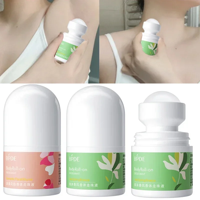 30g Floral Antiperspirant Stone Deodorant Rolling Stone Girls Underarm Body Fragrance Portable Perfume Antiperspirant Deodorant