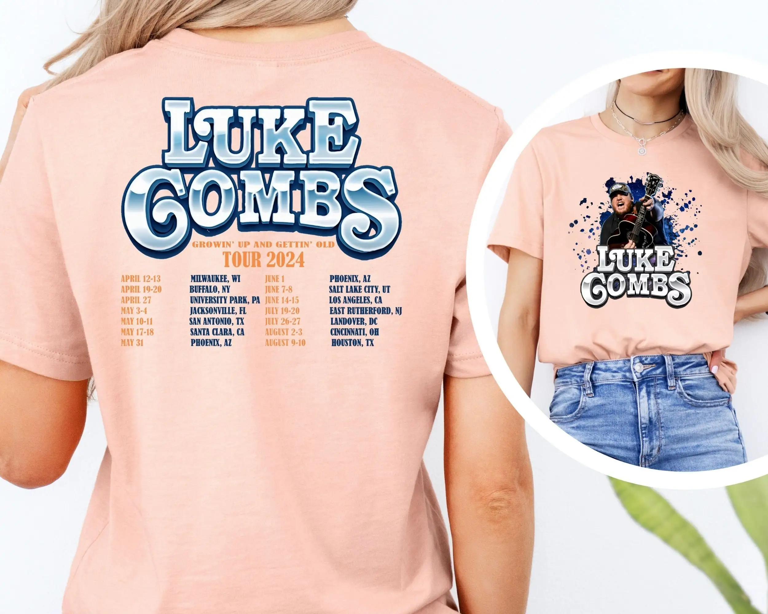 Luke Combs 2024 Tour Shirt Merch Country Music Fans Bullhead Cotton T-Shirt Vintage Men Women Child Boy Girl Kids Luxury Top