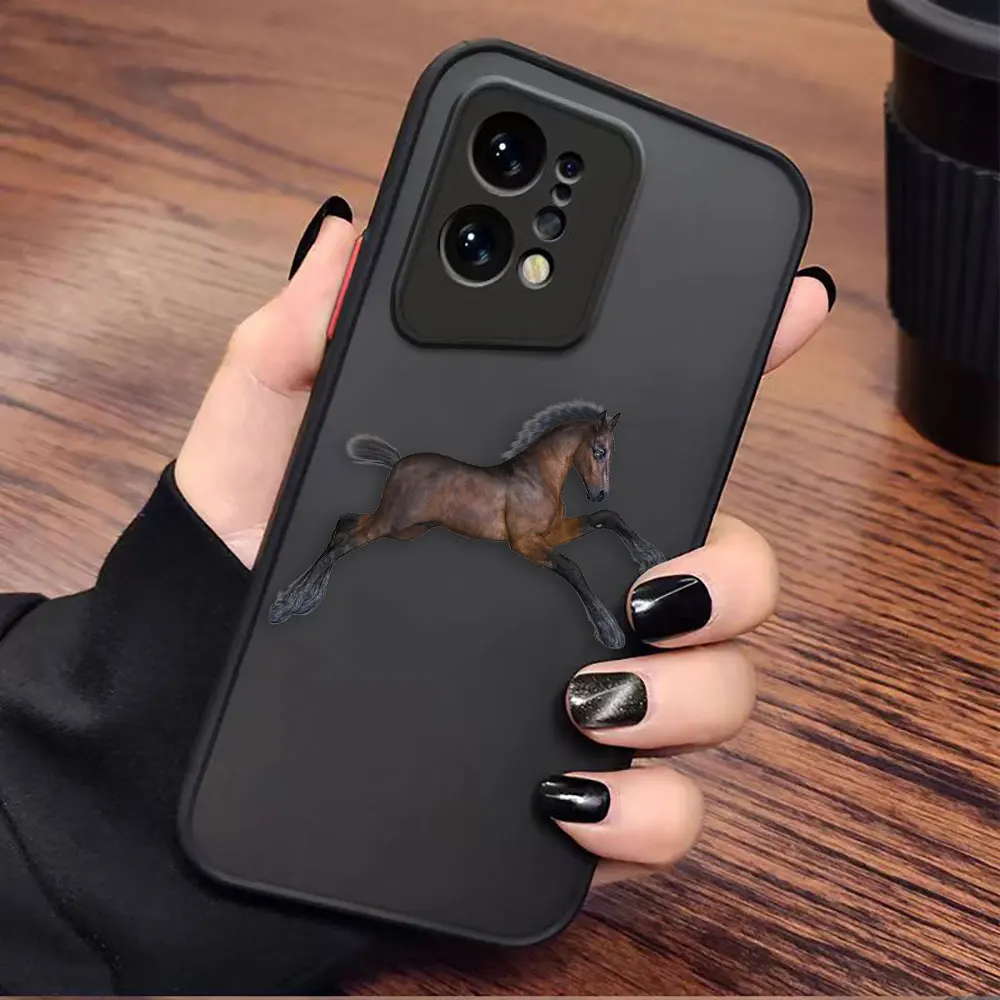 Shen Jun's Pony Horse Matte Phone Case for OPPO Realme 11 10 9 9I 8 8I 7 7I 6 FIND X3 X5 PRO 4G 5G Case Funda Coque Shell Cover