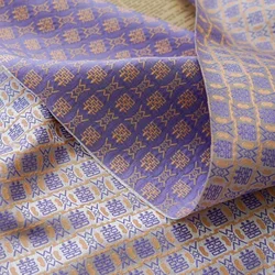 Yarn-dyed Jacquard Fabric Purple Orange Text Women's Spring Autumn Dress Shirt Suit Pillow Fashion Sewing Design Cloth by Meter
