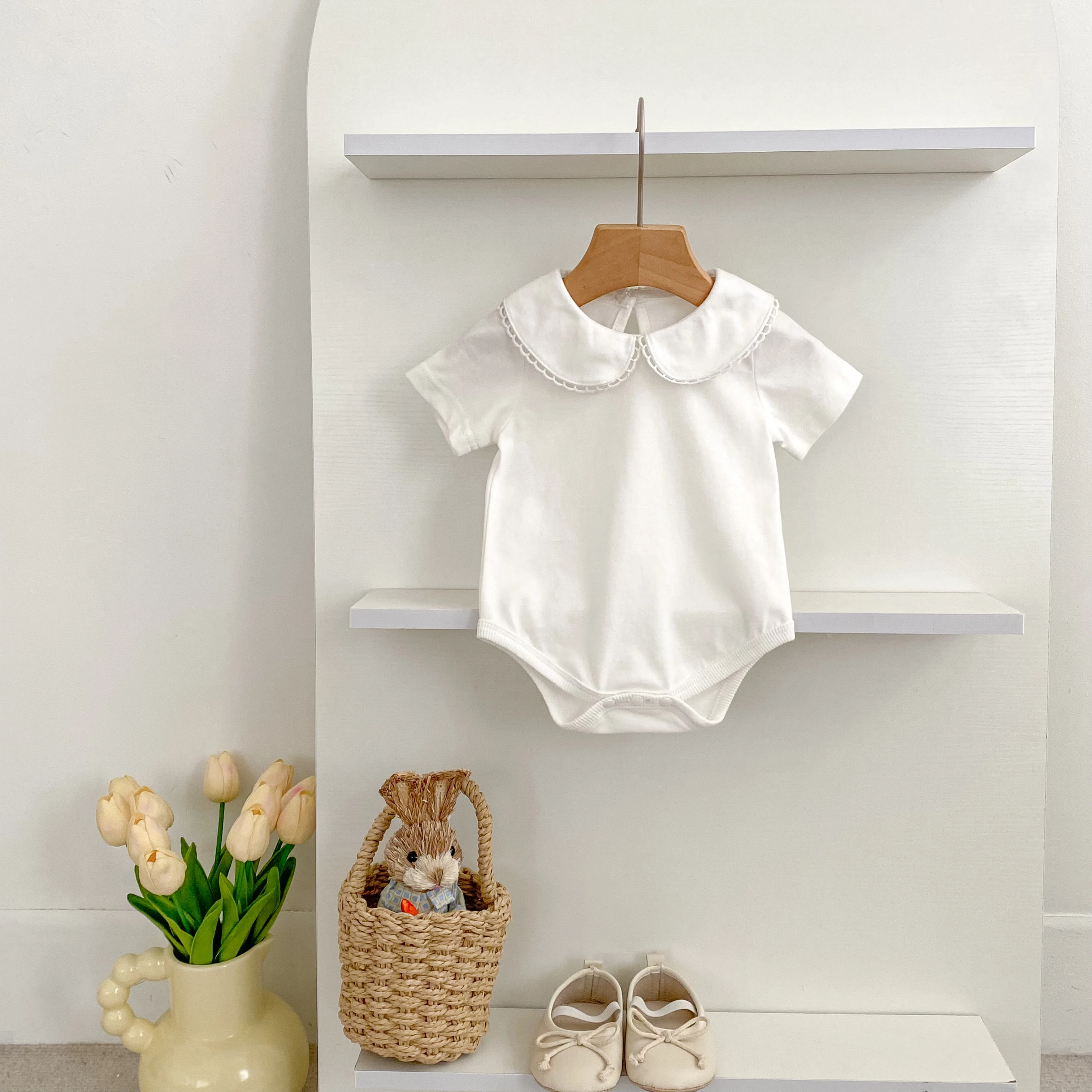 0-24M Herbst Baby Mädchen Romper Baby Mädchen Kleidung Kleinkind Neue Mädchen Spitze Kragen Strampler Baumwolle Weiß Infant baby Mädchen Overall – Detail 39