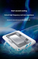 Gaming Laptop Cooler With 2 Cooling Silent Fans Rapid Cooling Of Semiconductors Adjustable Notebook Cooler Stand Coolpad  H6