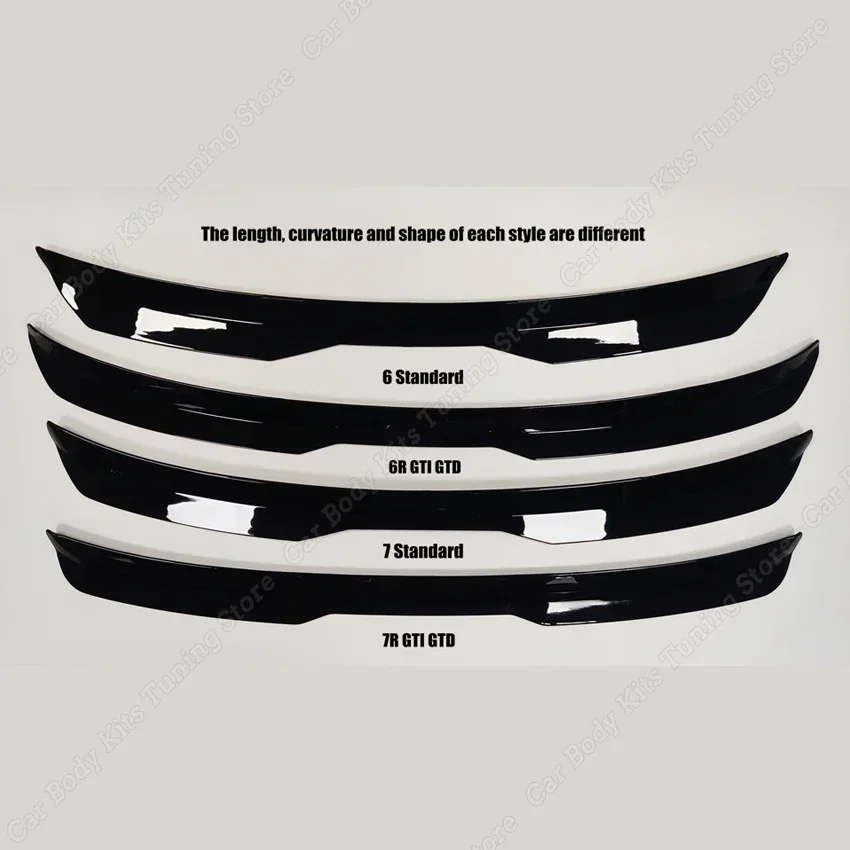 Rear Roof Spoiler Rear Trunk Wing ABS Gloss Black For Volkswagen Golf 6 MK6 Golf 7 7.5 MK7 TDI TSI GTI GTD 2009-2020 Decoration