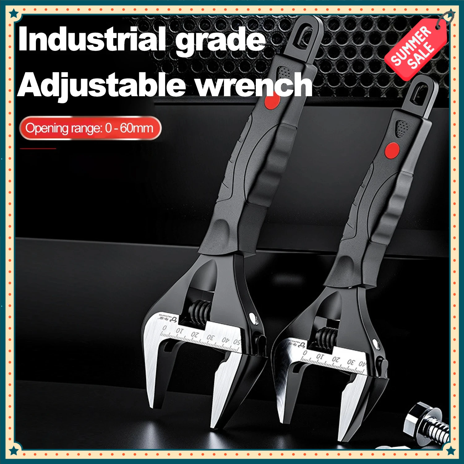 

Hot-selling 6/8/10 inch adjustable wrench, measuring wrench, open-end wrench, multifunctional hand repair tool