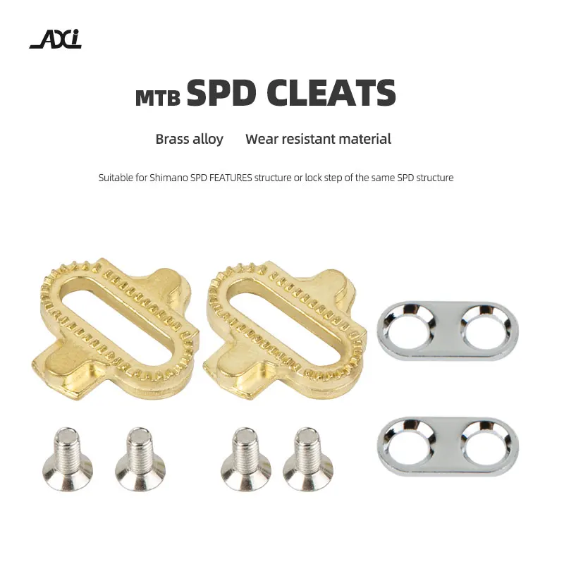 Brass cleats For mountain bike For Eggbeater Bicycle Premium Pedals Cleats Candy Smarty Mallet Pedal Copper MTB Accessories