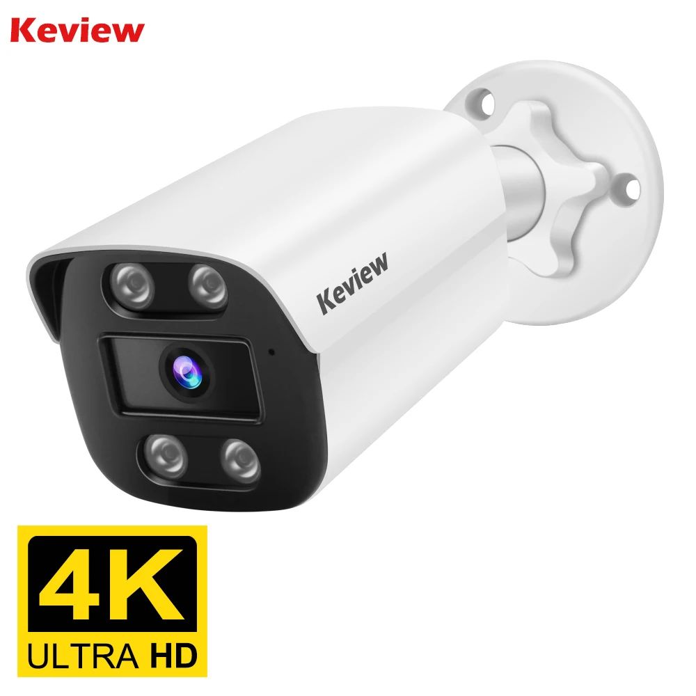 

POE 8MP 4K IP-камера видеонаблюдения POE уличная водонепроницаемая Onvif металлическая пуля H.265 камера видеонаблюдения камера обнаружения движения