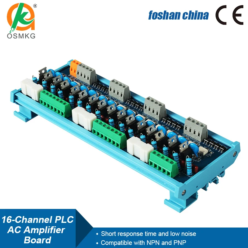 PLC 16 Channel  SCR AC Amplifier Module Non-Contact Optocoupler Isolation Board for Solenoid Valve