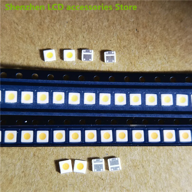 200ชิ้น/ล็อต Professional LED LCD TV Backlight Light Lextar 3030 6V Patch โคมไฟลูกปัดแหล่งกำเนิดแสงเย็นสีขาว