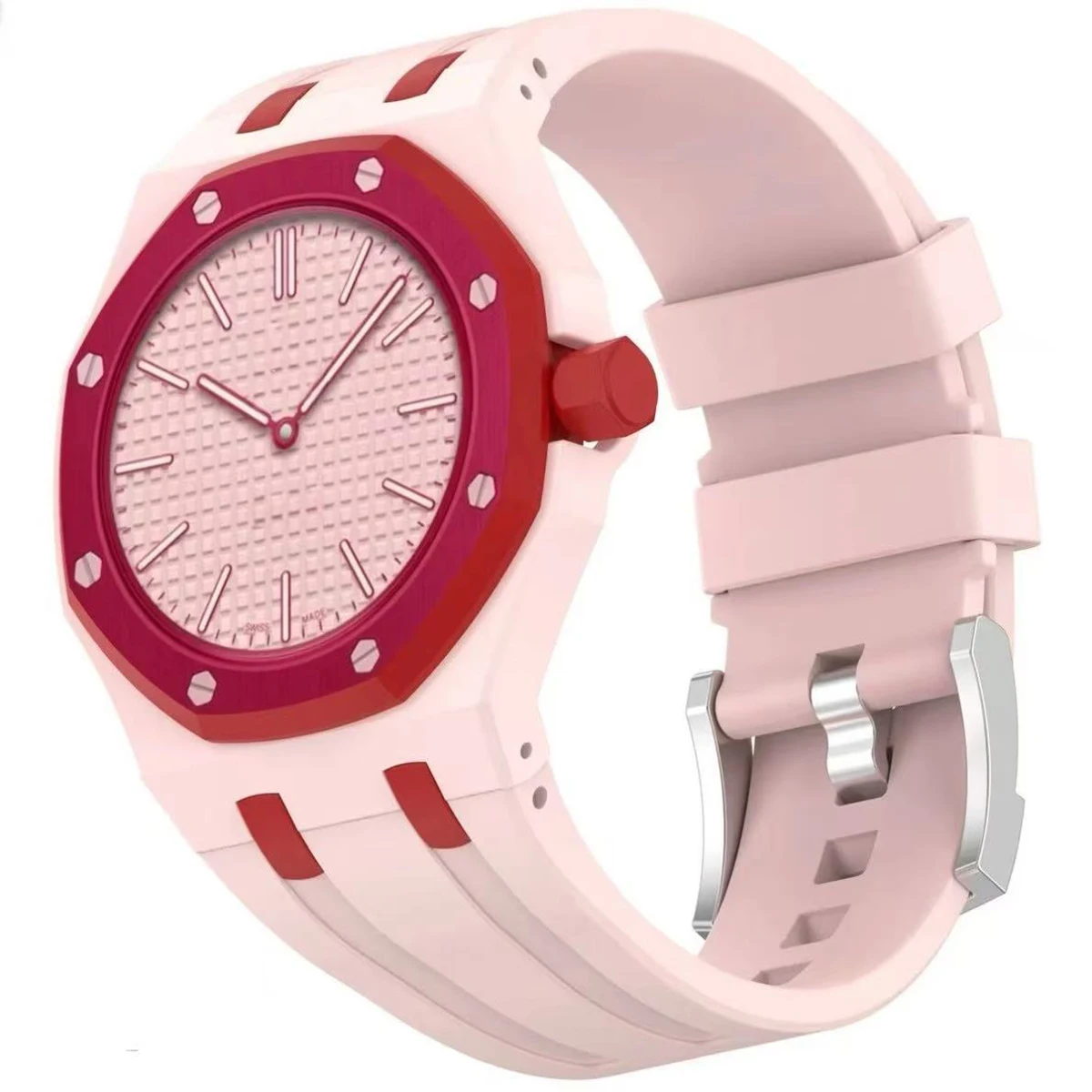 PC Case Silicone Strap Integrated Mod Accessories Convert Pocket Watch to Wristwatch for Swatch x AP Royal POP - view 6