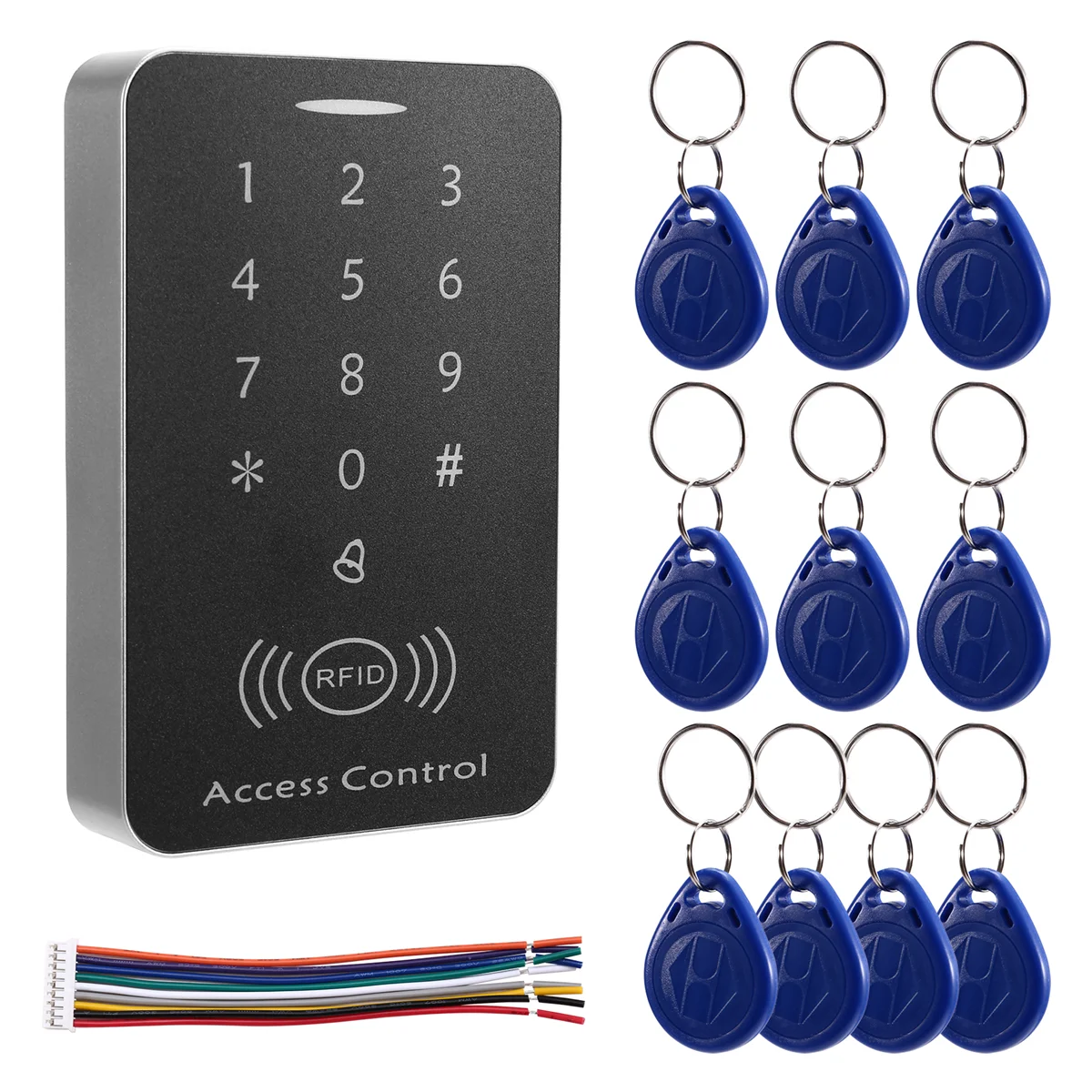 Hot Anti-Copy Encrypted Standalone Access Controller 125Khz ID Access Control Keypad Digit Panel Card Reader for Door Lock