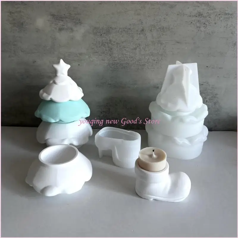 

57QA Эффективно организуйте свои рождественские украшения с помощью этой трехуровневой прочной гибкой силиконовой формы для для