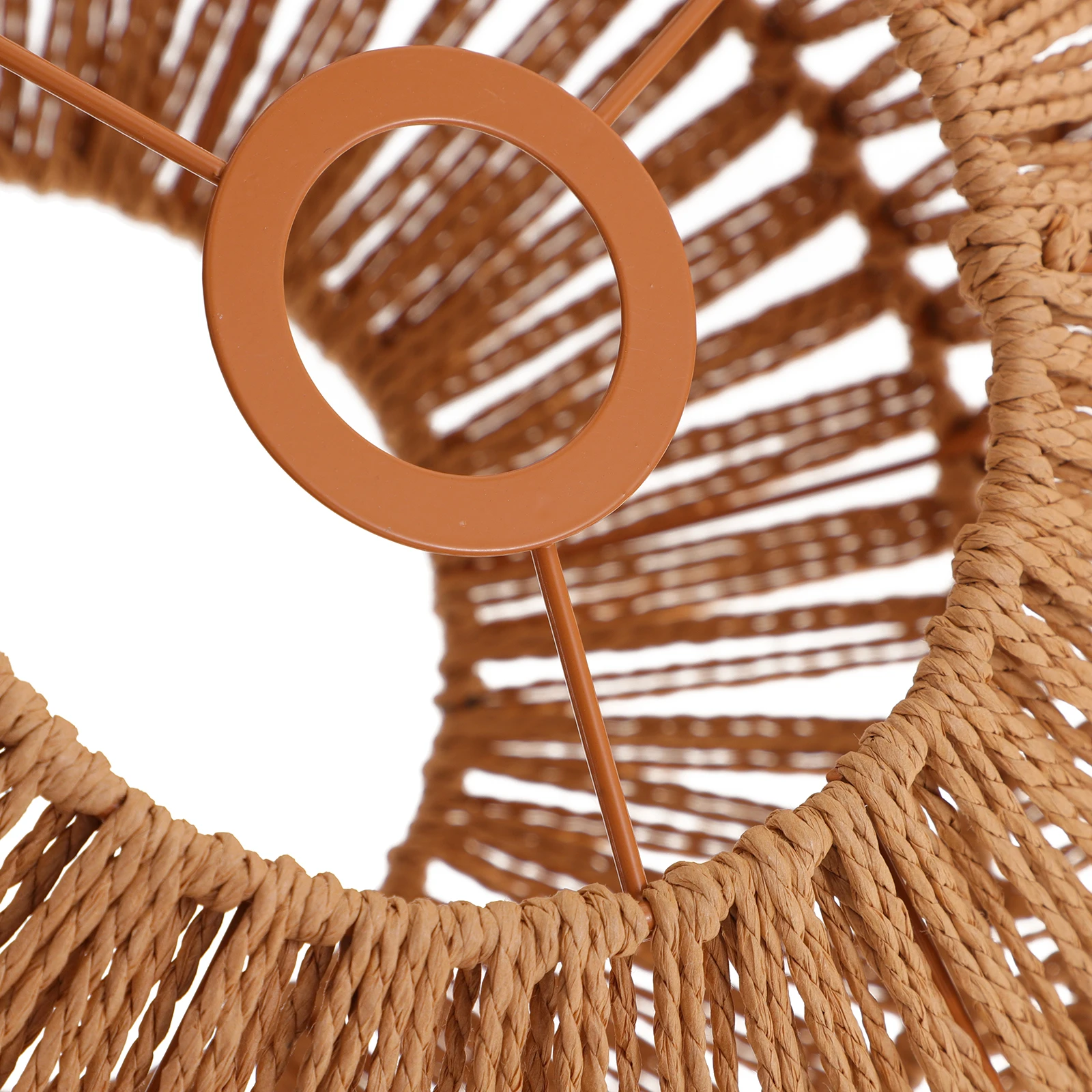 

Retro Paper String Lampshade Industrial Style Corridor Chandelier Ceiling Lamp Shade Rustic Woven Pendant Light Cover Indoor