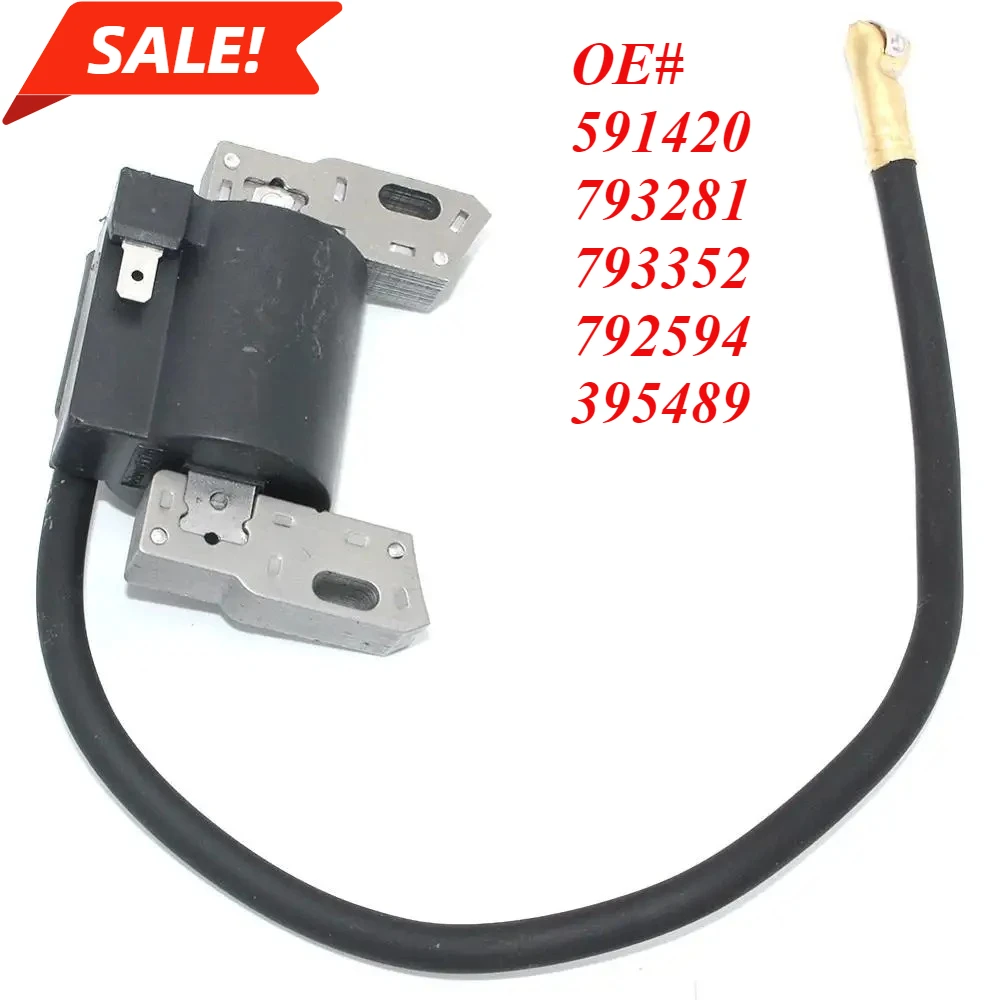 

Ignition Coil Magneto Armature Replaces Briggs and Stratton 591420 793281 793352 792594 395489 398593 496914