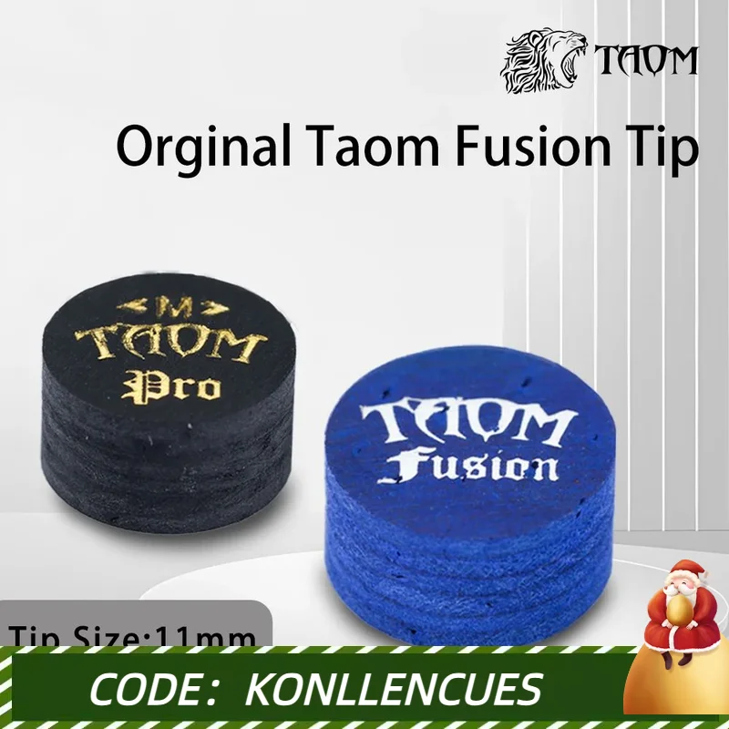 

Taom Fusion Tip Snooker Tips 11mm Finland Pro Tips Medium / Hard Professional for Snooker Cue Stick and Billiard Accessories