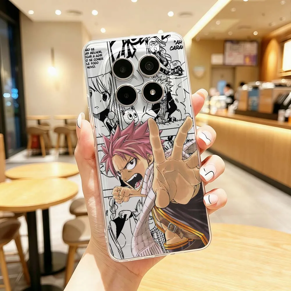 FAIRY TAIL Natsu For Xiaomi Redmi Note 15 14 13 12 11E 9 Pro Pro+ 4G 5G Protective Transparent Phone Case Cover view 5