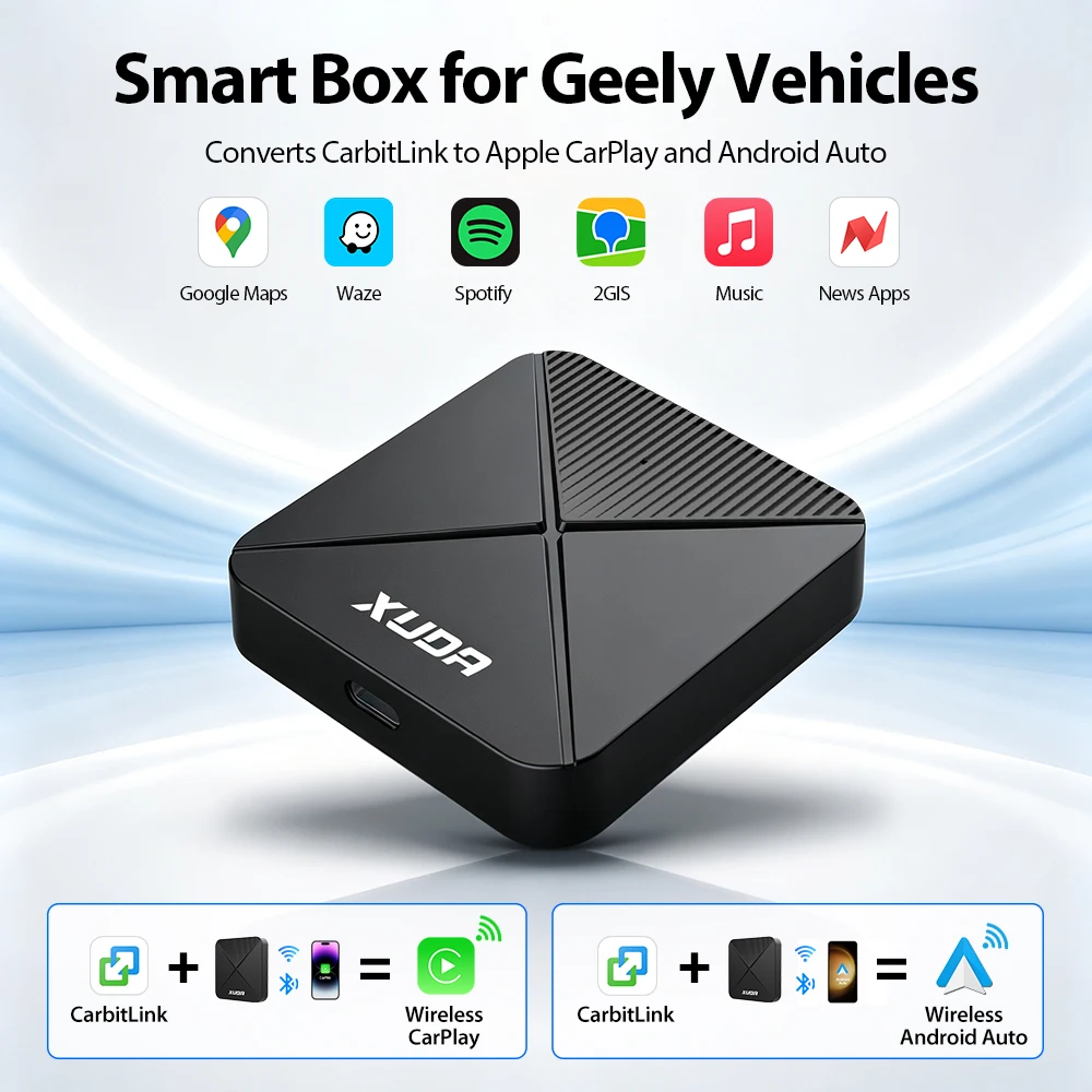 Car Smart Box For Geely Tugella Emgrand Monjaro Atlas Pro Google Maps Waze Spotify Music solution for 2022–2024 Geely vehicles
