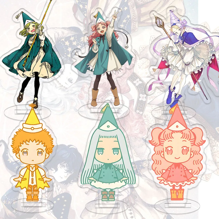 

Atelier of Witch Hat Signboard Kawaii Ornament Girl Standing Sign Decor Desktop Figure Accessories Collection Birthday Gift