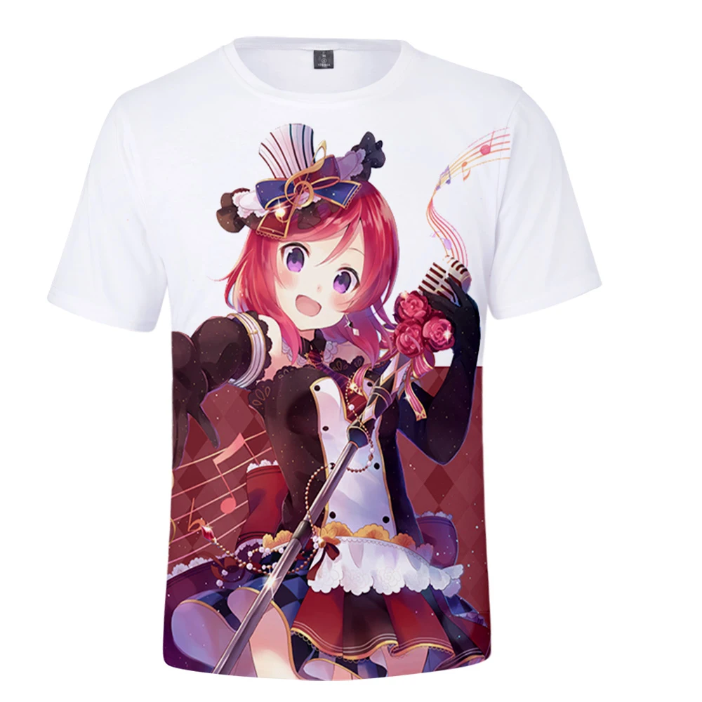 LoveLive! Nishikino Maki μ's school idol 3D Print Spring Summer Preppy Men/Women T-shirt Kawaii Streetwear style Street Clothes