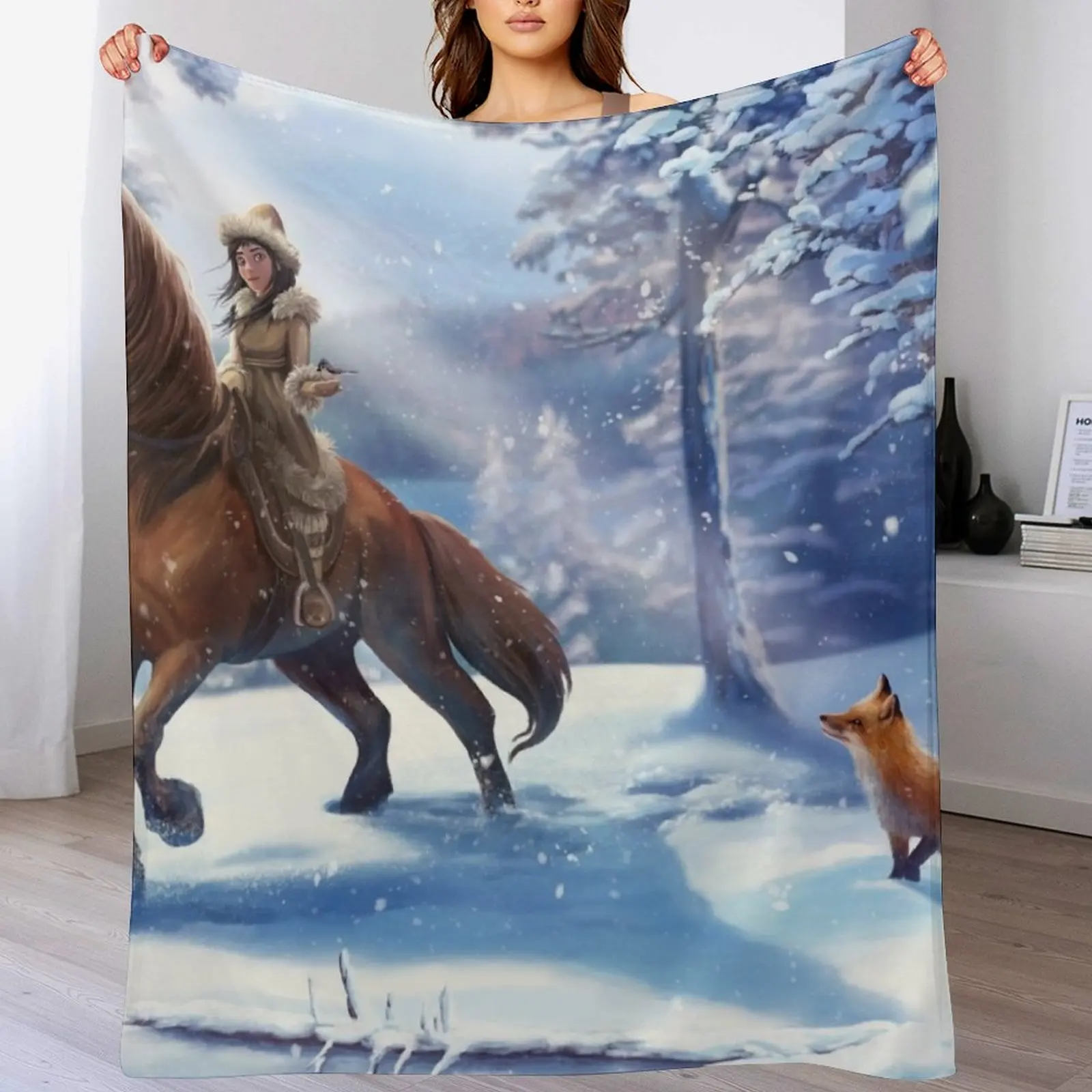 

Star Stable Horse Throw Blanket For Sofa Thin for winter Vintage Travel Blankets