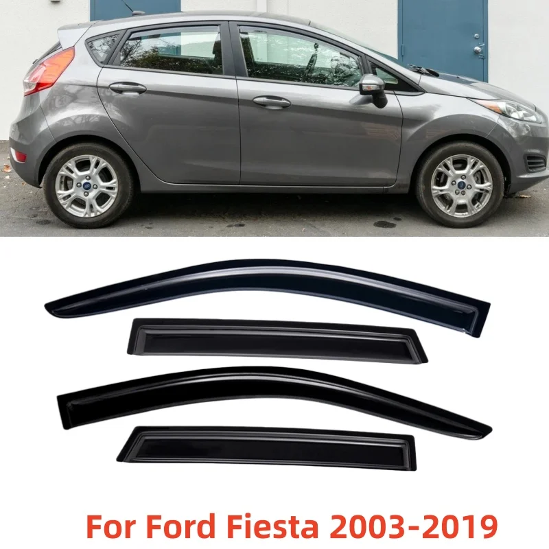 For Ford Fiesta 2003 2004 2005 2006 2007 2008 2009 2010 2011 2012 2013 2014 Window Visors Rain Guard Wind Deflector Shield