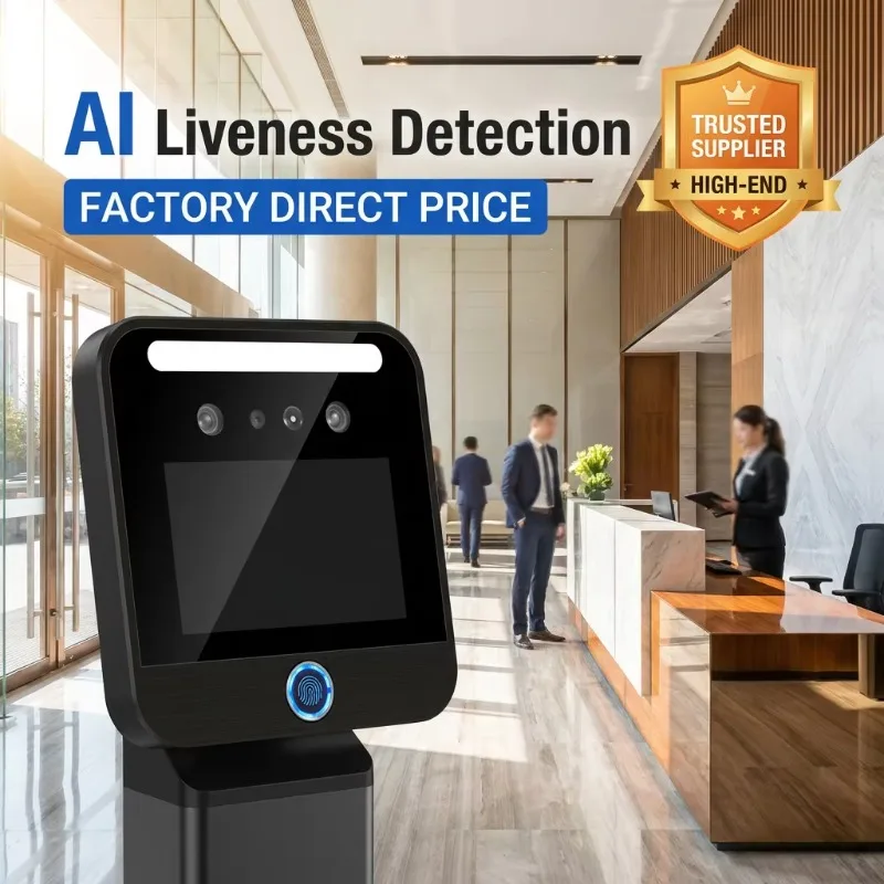 Biometric Face Recognition Time Clock with Liveness Detection, WiFi Cloud Attendance System, OEM/ODM Supported
