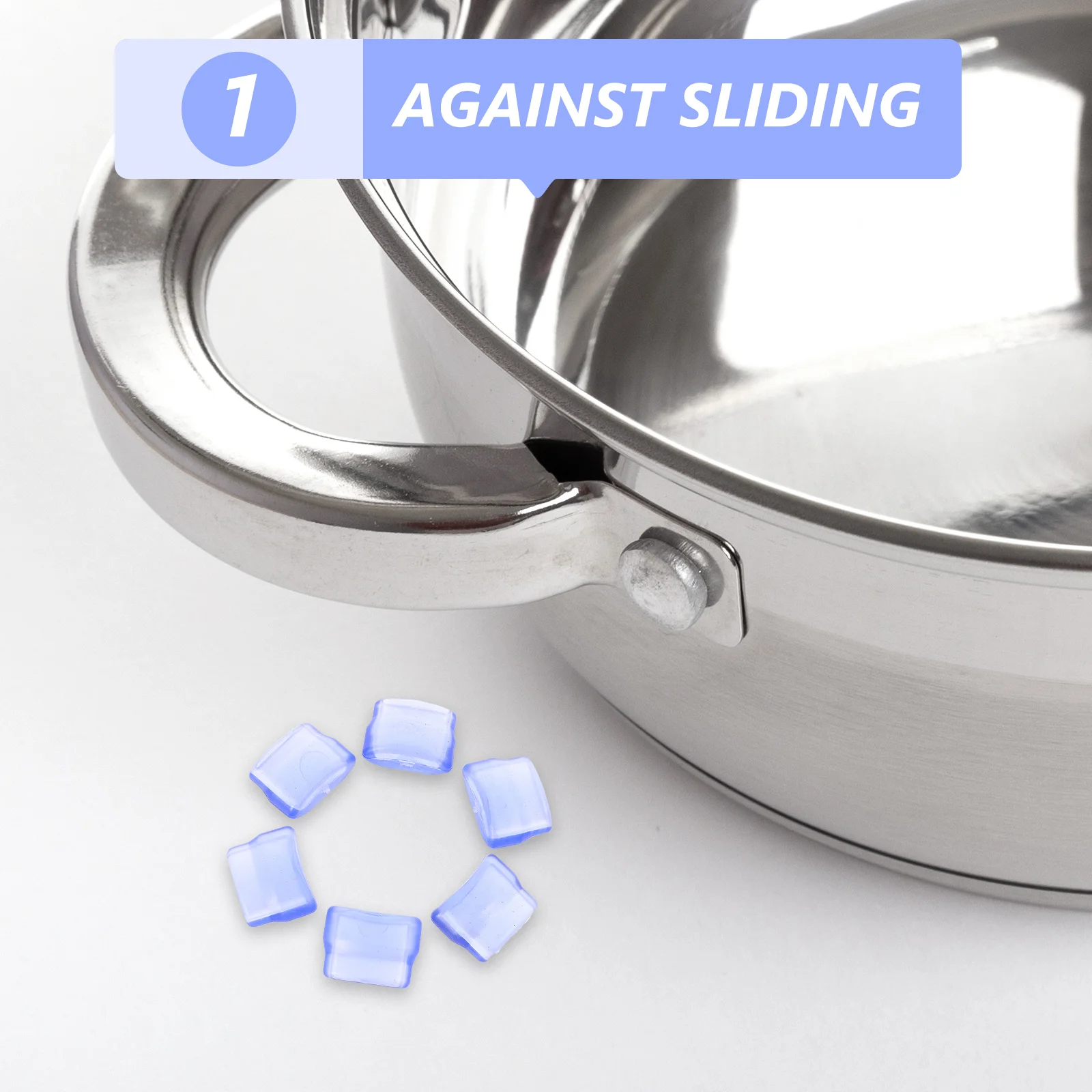 

20Pcs Pot Lid Rack Feet Grips Anti-Slip PVC Replacement Covers for Kitchen Organizer Sturdy Plastic Leg Sleeves Bumpers