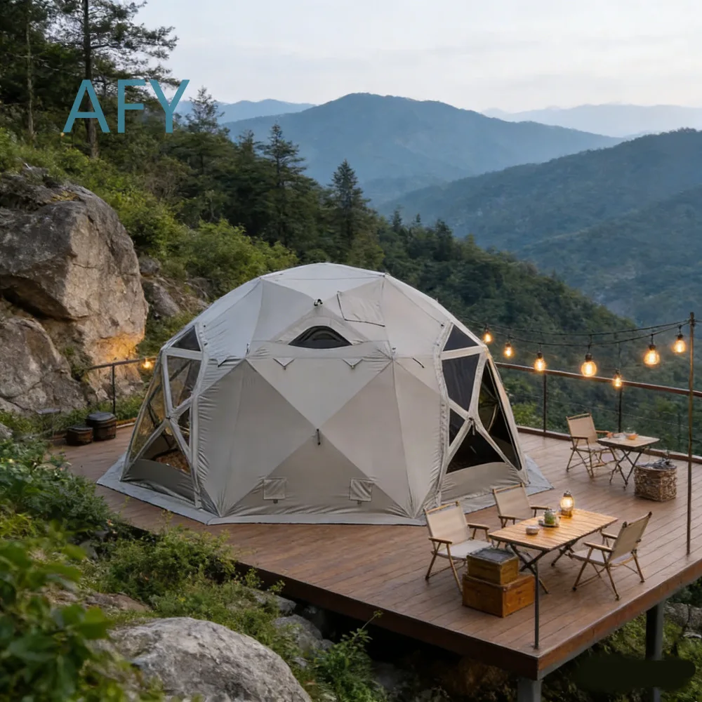 Spherical Tent for Outdoor Camping Portable Rainproof Sunproof Pop Up Dome Tent for Stargazing Family Picnic Fishing Travel