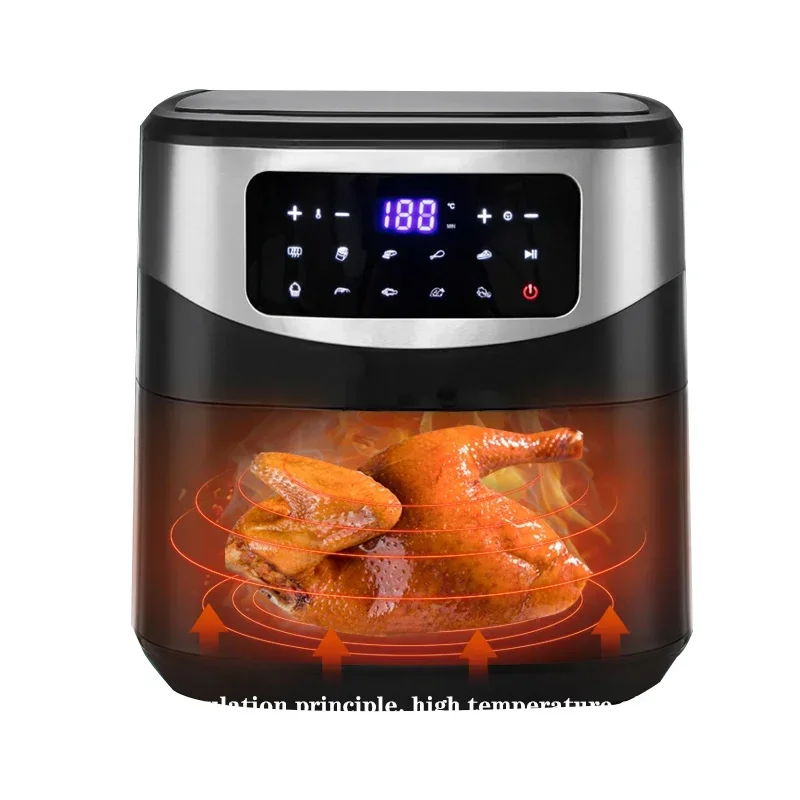 KDE-579D Household  Smoke-Free Ooven 8L Chicken French Fries Pizza Salt-Free Air Fryer 220V/1600W Electric Fryer