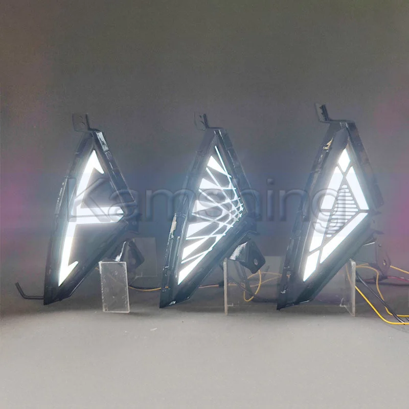 Kamshing 1 Set Modifying LED Daytime Running Light DRL For Hyundai Elantra 2021-2022 Front Fog Light Fog Lamp Daytime Light
