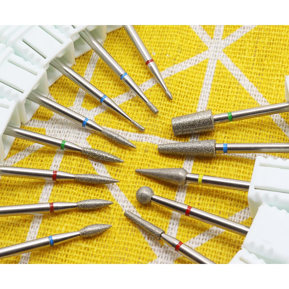 1Pcs Nail Drill Bit,3/32”Diamond Drill Bit Nail Tech for Nail E-File, Cuticle Remover Bit,Safety Drill Bits for Manicure Pedicu
