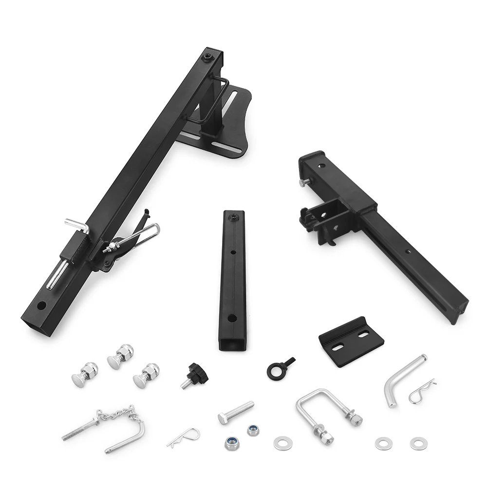 

Держатель запасного колеса для фургонов и внедорожников (для колес 16, 16.5, 19.5, 22.5, 24 дюйма) с регулируемым креплением на фаркоп и приемником 2 дюйма