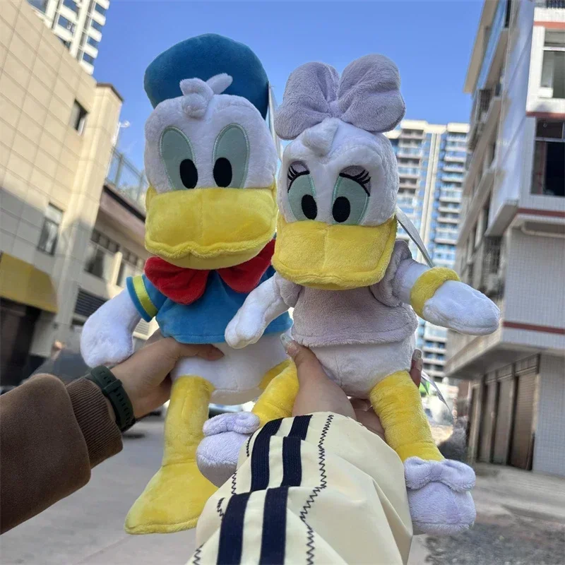 Disney Cute Cartoon Donald Duck i Daisy Duck Super miękka krótka pluszowa poduszka do spania Zabawki Prezenty urodzinowe dla dzieci i świąteczne