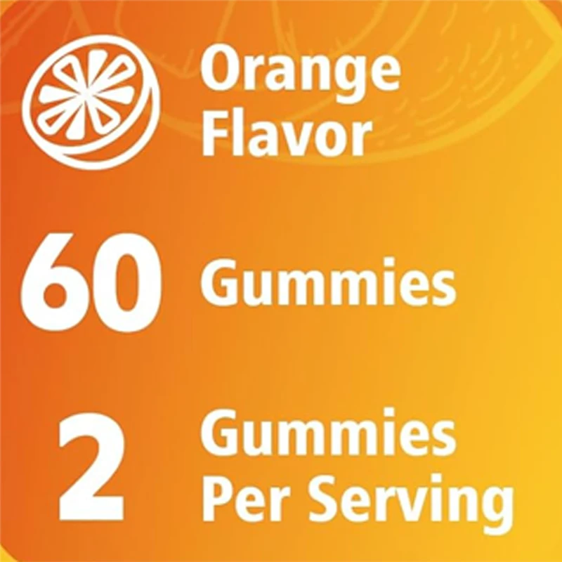 Vitamin C+D3+adult Zinc Gummies, Immune Support Supplements Containing Elderberry and Echinacea - Powerful Antioxidants