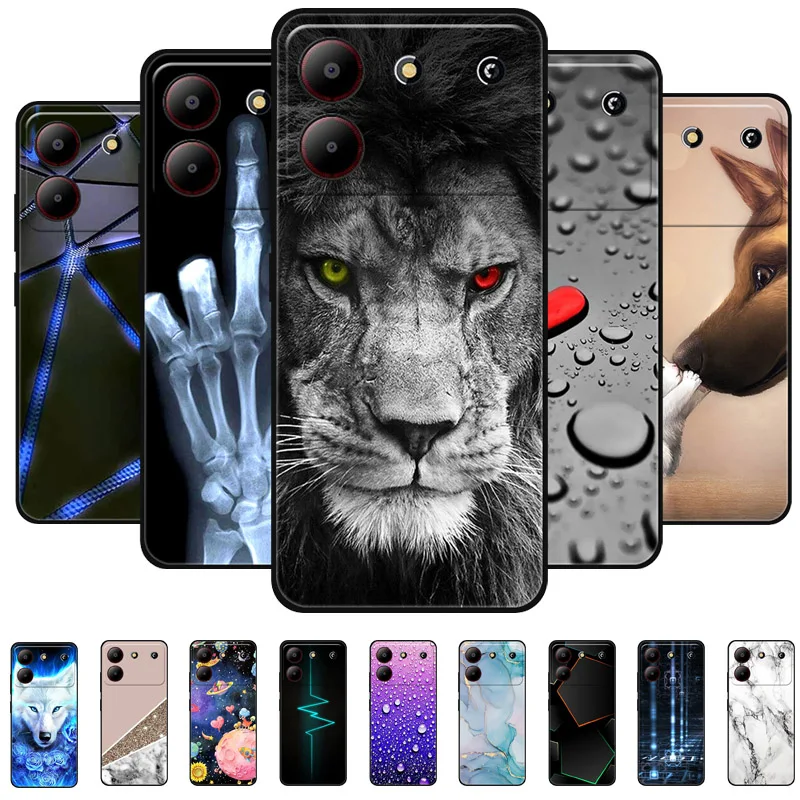 For ZTE Blade A54 4G Case Silicone Shockproof Soft TPU Phone Cover For ZTE Blade A54 4G Funda BladeA54 A 54 Capa Animal Cartoon