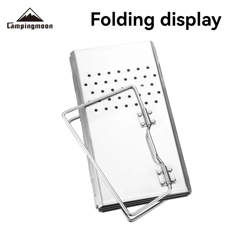 MT-18 Folding Portable Fire Starter Charcoal Lighting Stove with Storage Bag, Square Charcoal Grill Lighter