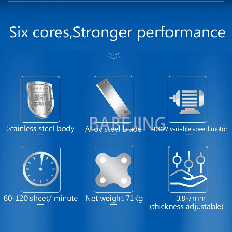 Automatic Commercial Electric Frozen Meat Slicer Beef Pork Lamb Cutting Machine