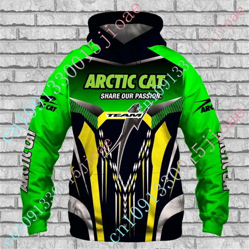 Arctic Cat Clothing Harajuku Pullover Unisex Sweatshirt Top Anime Oversize Zip Hoodies Casual Hoodies For Men Women Custom Logo