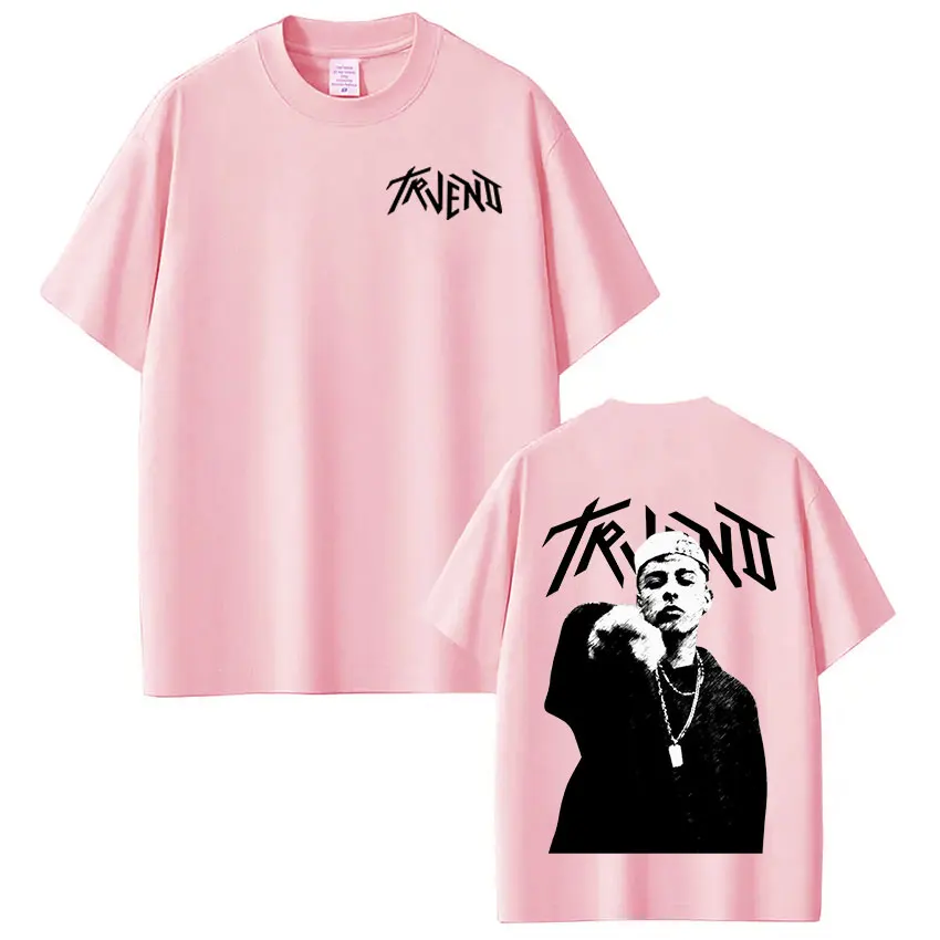 Rapper Trueno Album Tour 2025 T-shirt Männer Frauen Kleidung Mode Kurzarm T Shirt 100 % Baumwolle Übergroßen T-shirts Streetwear – Detail 5